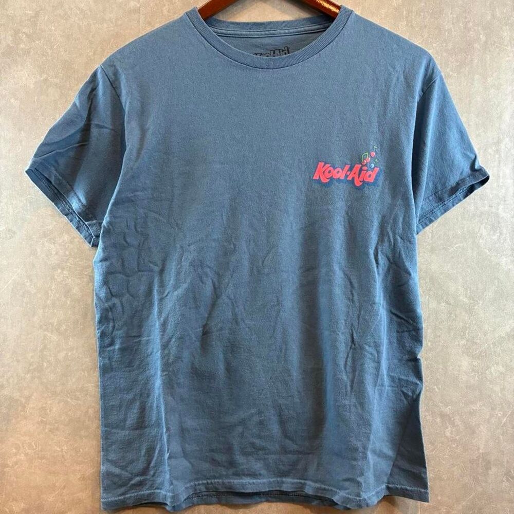 Unbranded Men's Blue and Grey T-shirt